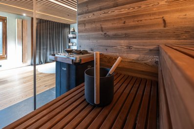 Klafs Sauna mit feinen Details