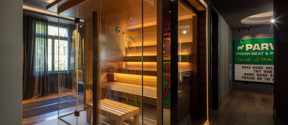 Sauna SHAPE kunstvoll inszeniert Sauna SHAPE kunstvoll inszeniert