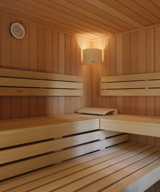 [Translate to Austria:] KLAFS Sauna HOME Inneneinrichtung