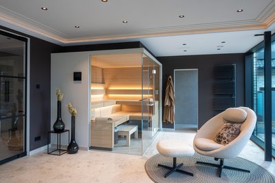 Sauna SHAPE mit Yachtfeeling