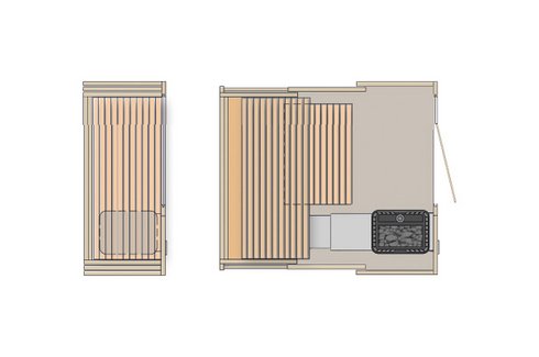 Sauna S1 Grundriss XS