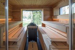 Sauna PREMIUM mit integriertem Fenster