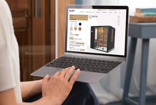 Kleine ausfahrbare Sauna – S1 SAUNA Konfigurator von KLAFS